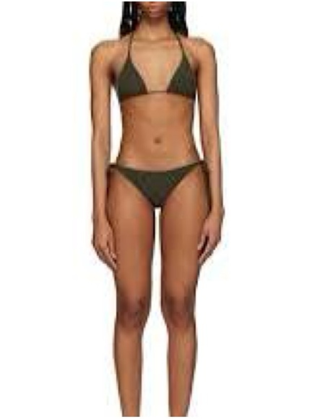 Toteme braid tie Triangle Bikini bottom
Olive green new NWT DESIGNER SWIM SUIT